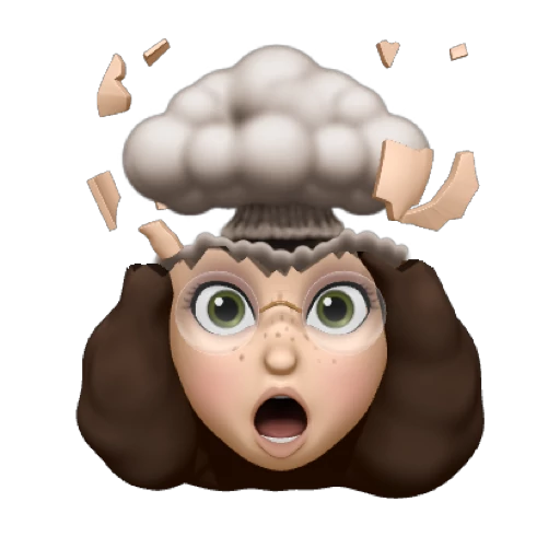 Tense but focused emotion icon