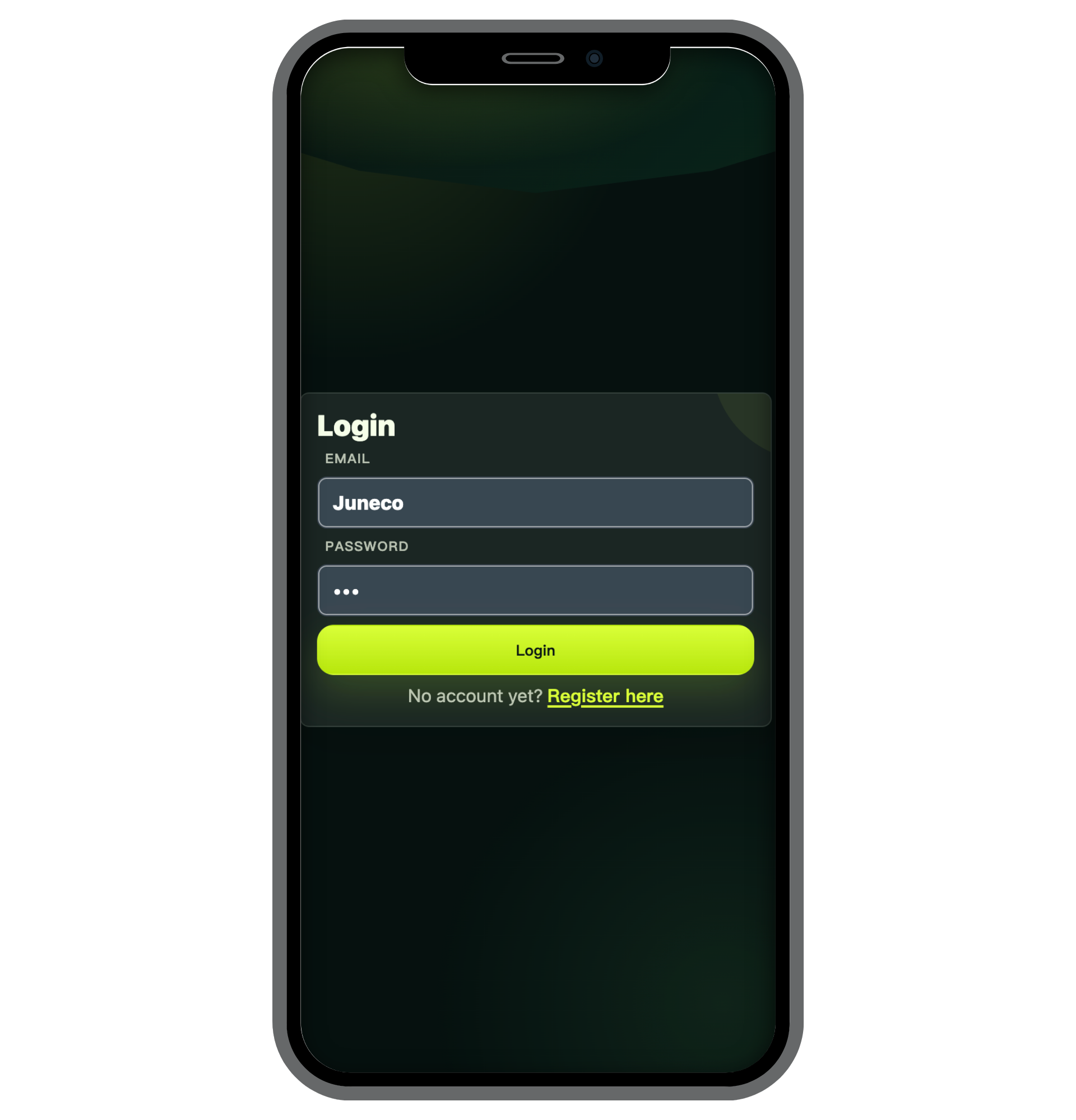 Prototype screen 6